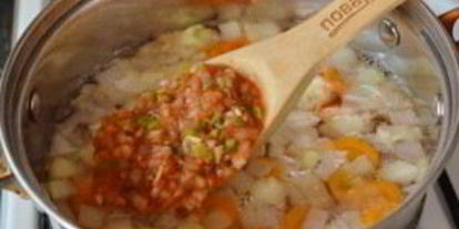 Шаг 4: альбондигаса — фрикаделек с овощами