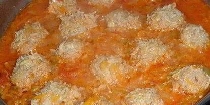 Шаг 14: фрикаделек ежики с овощами