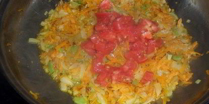 Шаг 9: фрикаделек ежики с овощами