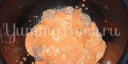 Шаг 4: фрикаделек под томатно-сырным соусом из мультиварки