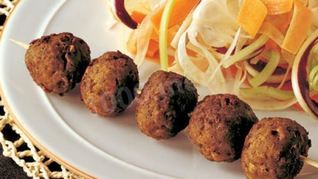 Рецепт Фрикаделек с фенхелем и салатом из радиккио