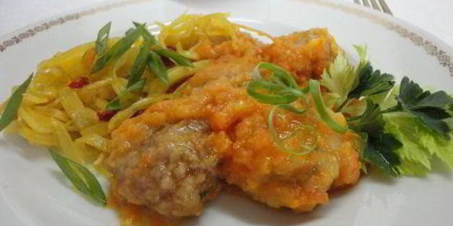 Рецепт Фрикаделек в луково-морковном соусе по-мадридски