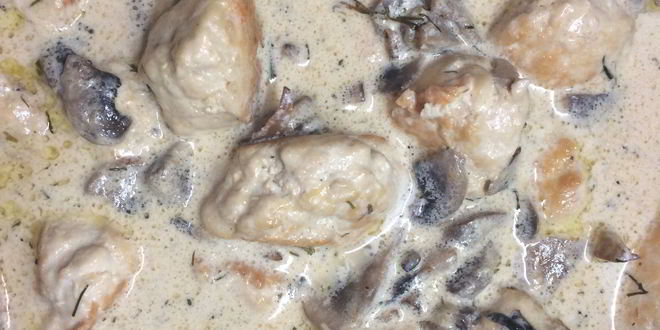 Рецепт фрикаделек в сливочно-сырном грибном соусе