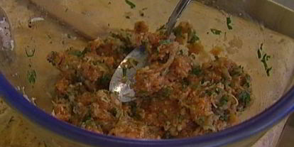 Шаг 2: макарон с фрикадельками и моцареллой