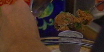 Шаг 3: макарон с фрикадельками и моцареллой