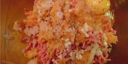 Шаг 1: мяса-овощных фрикадельки для заморозки