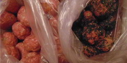 Шаг 4: мяса-овощных фрикадельки для заморозки