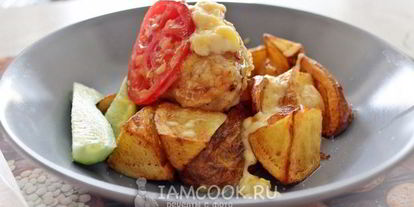 Шаг 14: сливочных фрикаделек с картофелем фри