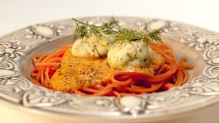 Рецепт Спагетти с фрикадельками из трески