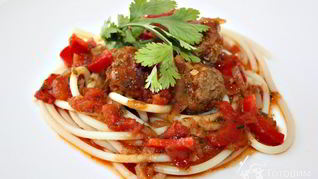 Рецепт Спагетти с фрикадельками Sugo