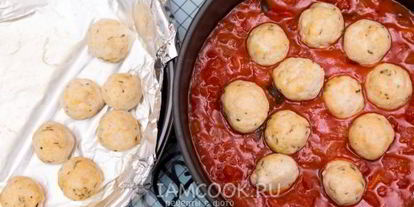 Шаг 7: спагетти с куриными фрикадельками