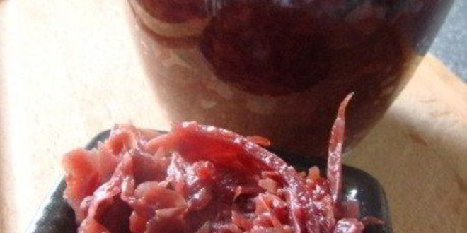 Рецепт Гарнира из краснокочанной капусты по-датски