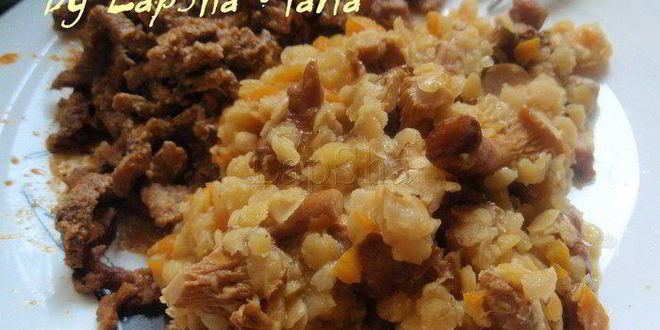 Рецепт чечевицы с лисичками
