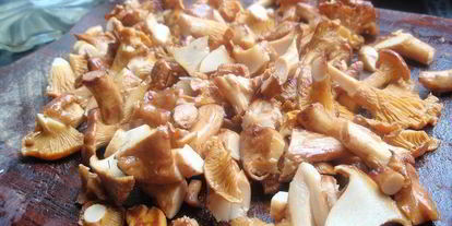 Шаг 1: чечевицы с лисичками