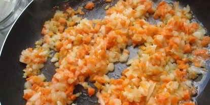 Шаг 5: чечевицы с лисичками