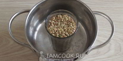 Шаг 5: чечевицы с сыром