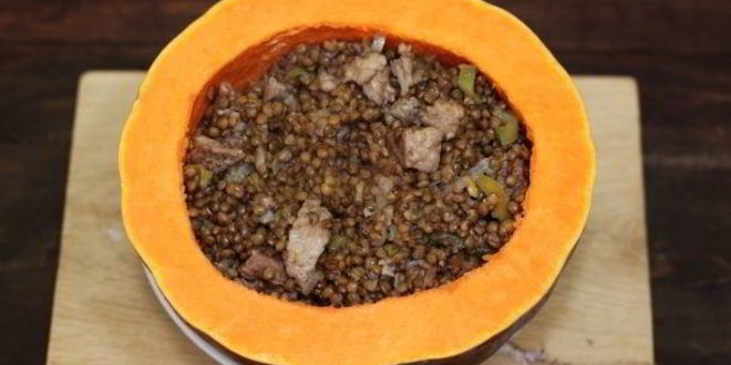 Рецепт чечевицы со свининой в мультиварке