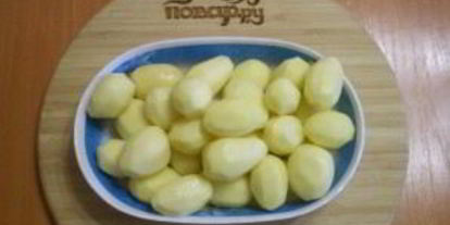 Шаг 1: картофеля кусочками в духовке