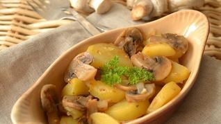 Рецепт Картофеля с грибами в рукаве