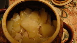 Рецепт Картофеля с индейкой в горшочках