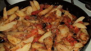 Рецепт Картофеля с помидорами по-провансальски