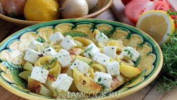 Рецепт Картофеля с сыром по-гречески