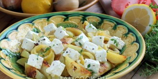 Рецепт картофеля с сыром по-гречески