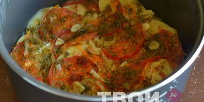 Шаг 6: картофеля в мультиварке