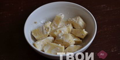 Шаг 3: картофеля в рукаве