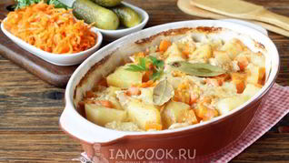 Рецепт Картошки в кефире в духовке