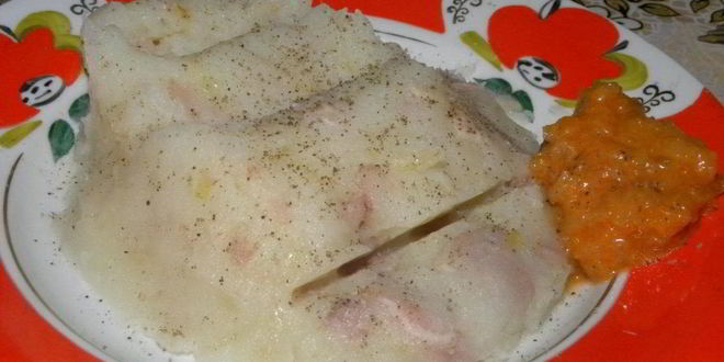 Рецепт Мятой картошки с тушенкой