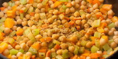 Шаг 7: постного риса с овощами и нутом