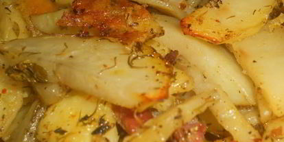 Шаг 4: пряного картофеля с беконом