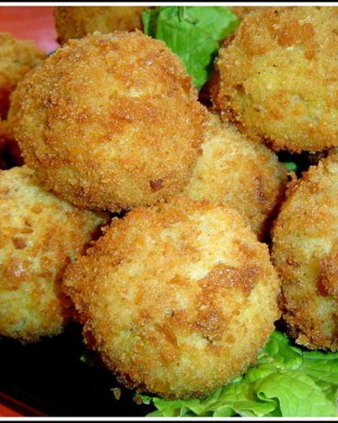 Рецепт пшенных крокетов с грибами