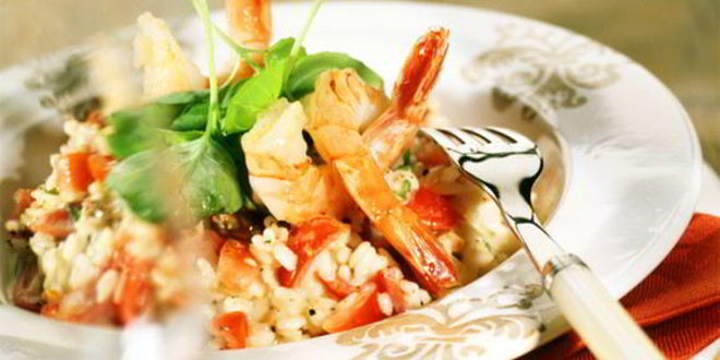 Рецепт риса с креветками в мультиварке