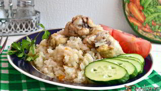 Рецепт Риса с куриными крылышками в мультиварке
