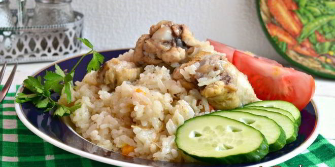 Рецепт Риса с куриными крылышками в мультиварке