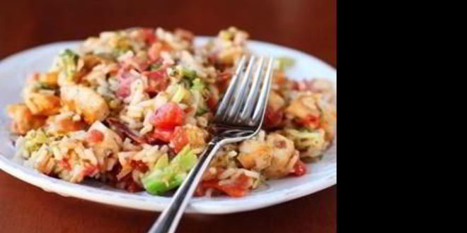 Рецепт риса с курицей и цветной капустой