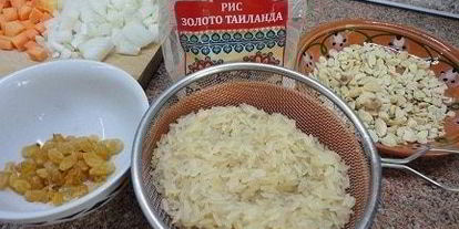 Шаг 2: риса с курицей по-восточному