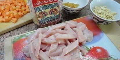 Шаг 3: риса с курицей по-восточному