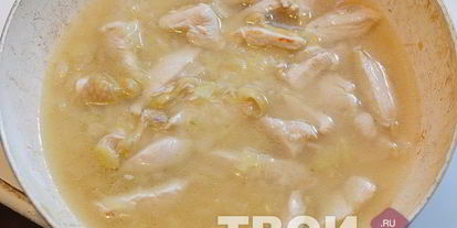 Шаг 3: риса с курицей