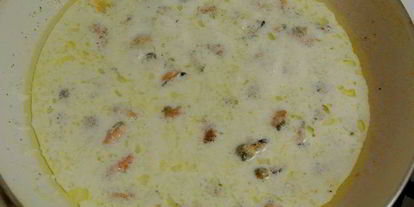 Шаг 5: риса с мидиями в соусе