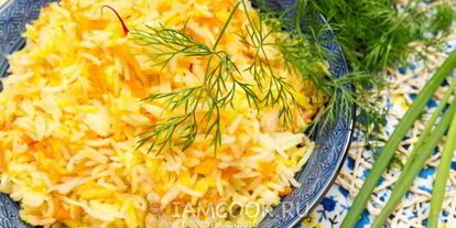 Шаг 8: риса с овощами и шафраном