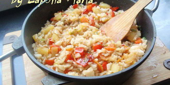 Рецепт риса с овощами в японском стиле