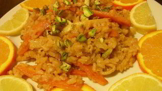 Рецепт Риса с цитрусовыми и фисташками по-индийски