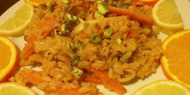 Рецепт Риса с цитрусовыми и фисташками по-индийски