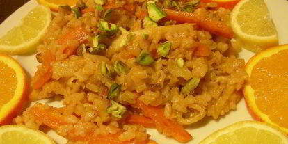 Шаг 10: риса с цитрусовыми и фисташками по-индийски