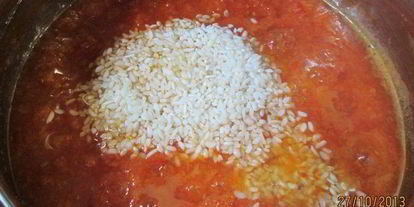 Шаг 2: риса в томате