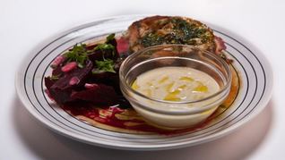 Рецепт Скордальи с жареной треской