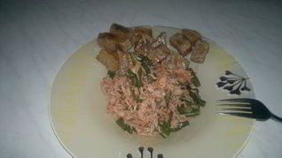 Рецепт Тайского риса с мятой и мраморная говядина